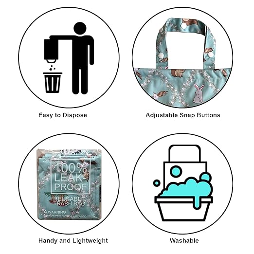 RMMOORORO Cute Hanging Car Trash Garbage Bag 100% Leakproof Waterproof Multipurpose for Car Back Front Seat Console with Hanging Strap (Forest Wonderland)