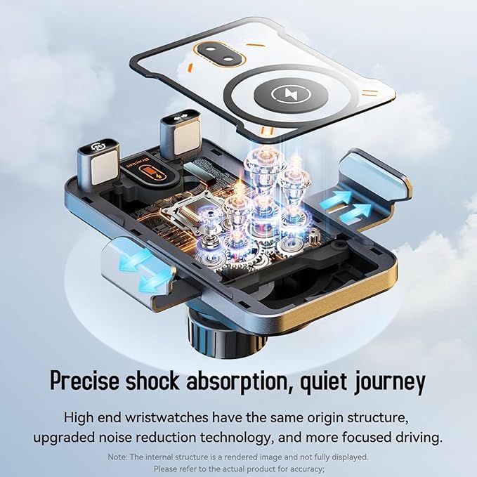 2026 New Cool Car Wireless Fast Charging Holder, Wireless Charging Rotating Car Mount,15w Universal, 360° Rotation, Smart Sensor Open, Switch Between Horizontal Vertical (Silver)