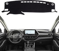 KEYOOG Dashboard Cover Dash Mat Fit for to-yota Highlander 2024-2020 (Without HUD Models),Car Dash Board Mat Anti-Glare Carpet,Non-Slip Pad Sunshield Protector (Black)
