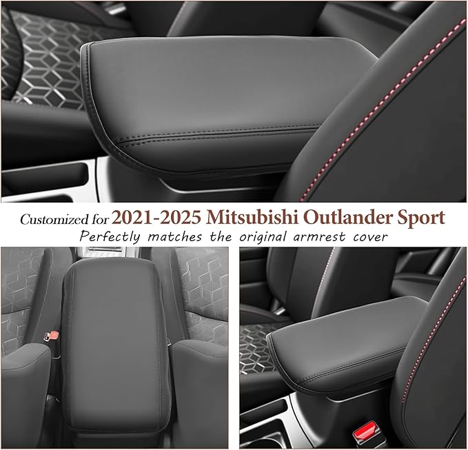 SKTU for 2025 2026 Mitsubishi Outlander Sport Center Console Cover for 2021-2026 Mitsubishi Outlander Sport Armrest Cover 2024 2025 2026 Outlander Sport Accessories Outlander Sport Console Cushion