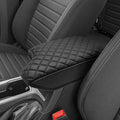 Center Console Armrest Cover for Ford Ranger 2019 2020 2021 2022 2023, Middle Console Arm Rest Lid Protector Pad, Customized Accessories, Vinyl Leather, Anti-scratch, Black