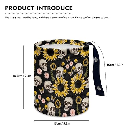 Skeleton Car Rubbish Bin Portable Waste Basket Bin Waste Auto Basket Can with Adjustable Strap