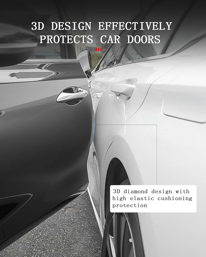 muekzu Silicone Car Door Edge Guard Trim Molding Crash Scratch Protector Scratch Guard for Car,Sedans,Truck,SUV 4PCS(Gray)