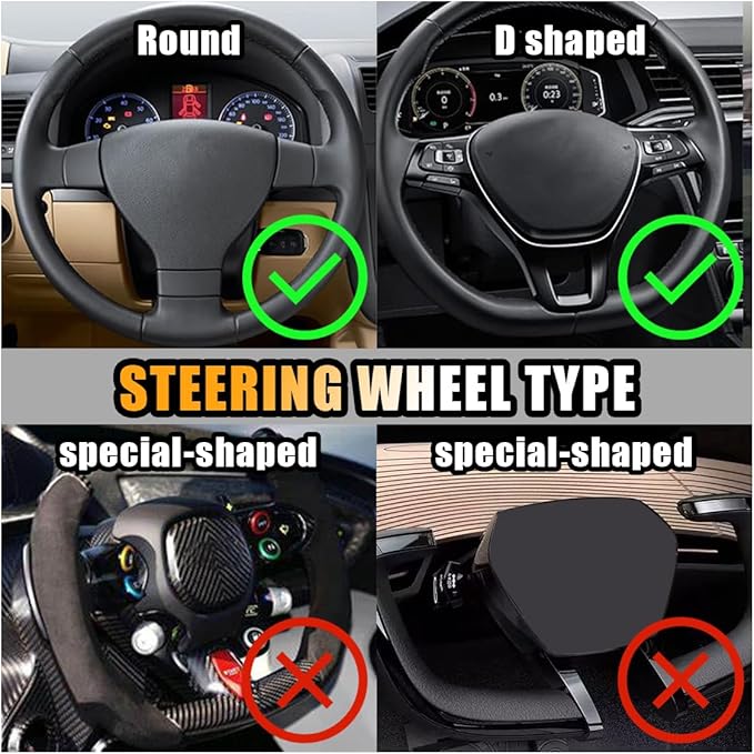 Bling Soft Leather Steering Wheel Cover, 15 Inch Colorful Rhinestones Auto Elastic Protector with Crystal Diamond for Women Girls, Car Accessories for Most Cars, SUVs (Pink)