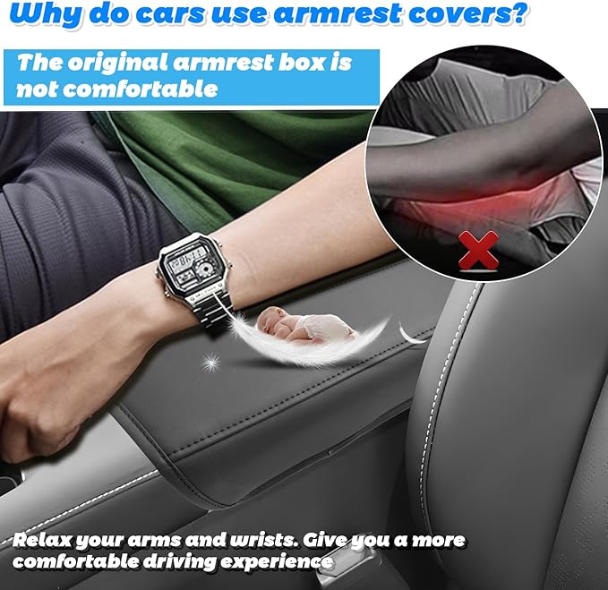SHAOHAO for 2025 2026 Nissan Murano Center Console Cover for 2025 2026 Nissan Murano Accessories (SV/SL/Platinum) Armrest Cover Soft Comfy Pad Murano 2025 2026 Middle Console Lid Protector