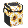 GVGHIDZ Car Trash Can – Multi-Purpose, Lightweight and Portable with Durable Water-Resistant Coating, No Installation Required, Practical and Ample Capacity, Variety of Colors.Beautiful Sunflower