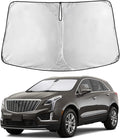 EcoNour Windshield Sun Shade Compatible for Cadillac CT5 2020-2026 Front Window Sunshade Foldable Sun Visor UV & Heat Blocking Protection