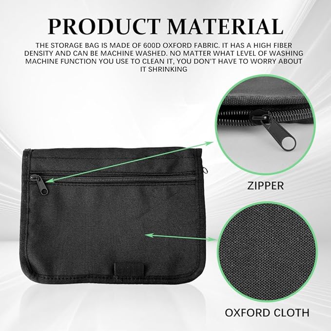 Car Registration and Insurance Holder, Vehicle Glove Box Organizer, Black Car Compartment Document Storage Bag, Automotive Interior Supplies for Essential Driver License and Various Cards