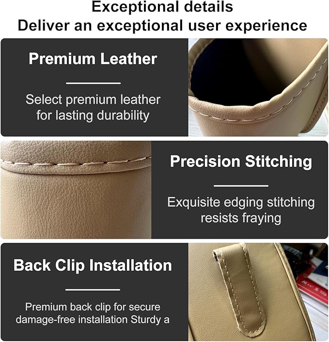 VOJKOREL Universal Door Water Cup Holder, car Multi-Function Storage Rack, car seat Back Beverage Holder, Suitable for Water Cups, Mobile Phones, Drinks, Coffee, etc.(Yellow)