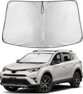 EcoNour Windshield Sun Shade for Toyota RAV4 2013–2015 2016 2017 2018, Sun Visor for Front Windshield & Window Sunshade Cover, UV Heat Blocker & Protector, Car Accessories