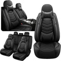 Car Seat Covers Fit for Chevy Trax 2015-2025, Side Airbag Compatibility, 3D Lumbar Support and Seamless Fit, Easy to Clean Sports Seat CoverFull Set with Pillow, Black