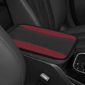 Hovom Car Center Console Cover, 12.72"×7.15" Leather Armrest Cover for Cars, Stylish Auto Armrest Cushion Pad, Anti-Scratch Vehicle Arm Rest Protector, Universal Interior Car Accessories (Wine Red)