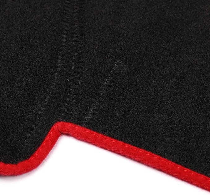 X AUTOHAUX Car Dashboard Cover Nonslip Black Red Dash Cover Mat Pad for Toyota Corolla 2009-2013