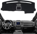 KEYOOG Dashboard Cover Dash Mat Fit for 2020-2015 Fo-rd F-150,2020-2018 Expedition (for W/Dash Center Speaker Models Only),Car Dash Board Mat Anti-Glare Carpet,Non-Slip Pad (Black)