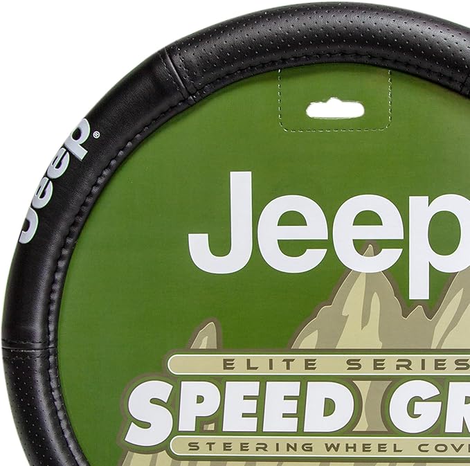 Plasticolor 006729R01 Elite Series Steering Wheel Cover compatable with Jeep