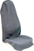 LoyaGour Car Seat Cover Protector Front Seats,for Gym Workout,Running,Swimming,Beach and Hiking,Waterproof Sweat Towel Bucket Seat Covers for Cars SUV Trucks (Grey, 1Pcs)