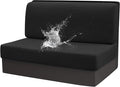 Stretch Rv Dinette Cushion Set,Booth Seats with 1 Backrest & 1 Bench Cover,38 in Camper Dinette Booth Set,1 Set-Black