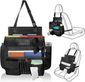LIWSHWZ Seat Organizer Front Seat,Patrol Bag Law Enforcement with Large Storage,Universal Fit for Front & Back Seats,Dedicated Tablet and 17 Inch Laptop Storage,for Truck Office, Police,Black