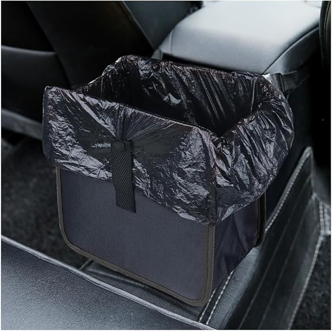 carleef Hanging Car Trash Can,Foldable & Leak-Proof Car Trash Bin with 7L Large Capacity for Keeping Tidy,Multipurpose Universal Cars Garbage Can as Cars Organizer and Storage