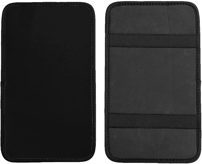 DORKEIXIA Black Auto Center Console Armrest Pad Universal Car Center Console Cover Seat Box Cover for Sedan, Van, SUV, Truck Car Accessorie