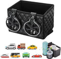 ZMPDJG 2025 New Car Armrest Storage Box, Car Armrest Storage Box with 2 Cup Holders, Universal Between Seat Console Organizer with Phone Slot (A)