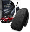 Armrest Cover for Toyota 4Runner Center Console Pad with Organizer Storage Pockets, Black Faux Leather Arm Rest Lid Protector Cushion Interior Accessories (2010-2024)