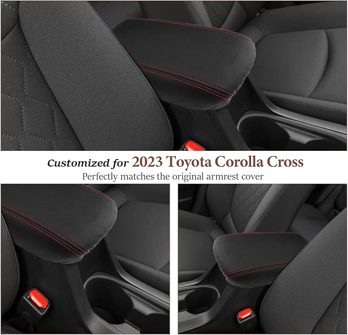 SKTU for 2023 2024 2025 2026 Toyota Corolla Cross Center Console Cover 2026-2022 Corolla Cross Armrest Cover Toyota Corolla Cross 2023 2024 2025 2026 Accessories Armrest Pad Center Console Cushion