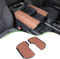 Center Console Armrest Cover Protector Pad Compatible with Toyota Tundra Sequoia 2022-2025 Leather Car Console Armrest Seat Cushion Waterproof Armrest Cushion Lid Interior Accessories (Style C)