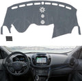 TUCAREST Dash Cover Fit for 2013 2014 2015 2016 2017 2018 2019 Fo-rd Escape Nonslip Dash Cover Board Mat Sunshade No-Glare and Slip Pad Carpet Sunshield Protector Flannel Grey