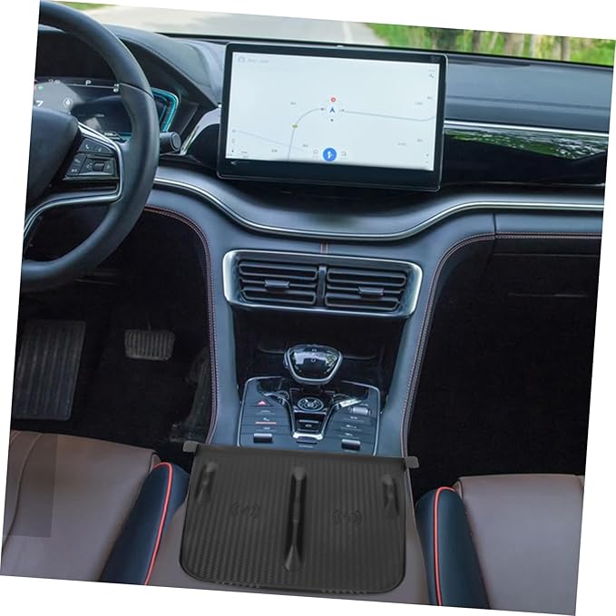 Zerodeko Charging Mat for Model -Skid Silicone Phone Pad for Center Console Easy Installation Elegant Design Keeps Devices Secure During Driving
