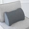 CHERRYARN Lumbar Support Pillow Memory Foam Breathable Support for Office Chair, Car Seat, Sofa, Bed - Relieves Back, Spine, Neck Pain for Ergonomic Comfort Gray 18 * 11 * 7.5in