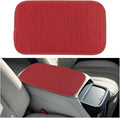 Mandark Car Center Console Cover, Ice Silk Breathable Automobile Armrest Seat Box Cushion Pad, Non Slip Vehicle Interior Protector Accessories, Universal for SUV, RV, Truck (Wine Red)