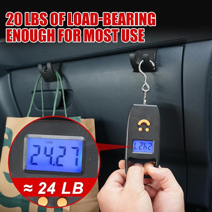 Mabett Glove Box Organizer Hooks for Ford Maverick 2022-2025 Accessories, Snap-in Organizer Storage Hook Clips for Hanging Luggage Bag Umbrella Grocery Bag (Hooks)