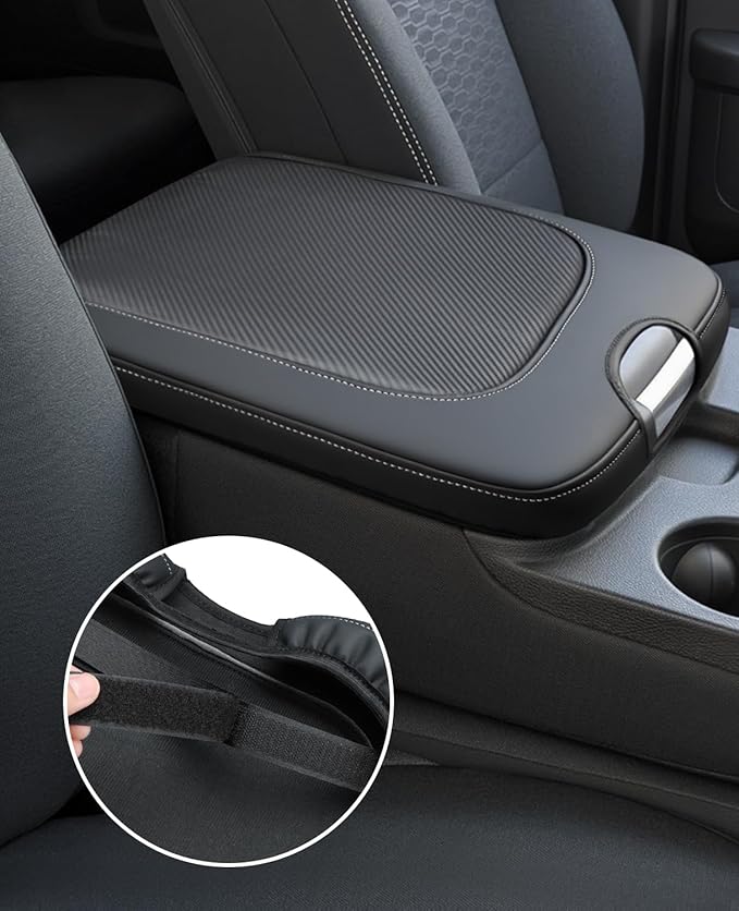 INTGET Center Console Cover for 2013-2018 Dodge Ram 1500 2500 3500 & 2013-2026 Ram 1500 Classic/2500/3500 Accessories Interior Middle Armrest Arm Rest Cushion Protector(Fit for Jump Seat Console)