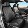 coverdream Front Tacoma Seat Covers Custom Fit for 2024 2025 2026 Toyota Tacoma SR,SR5,TRD Sport,TRD Off-Road,Limited,Fully Covered,Luxury Waterproof Leather Car Seat Protector (Front Row Only,Black)