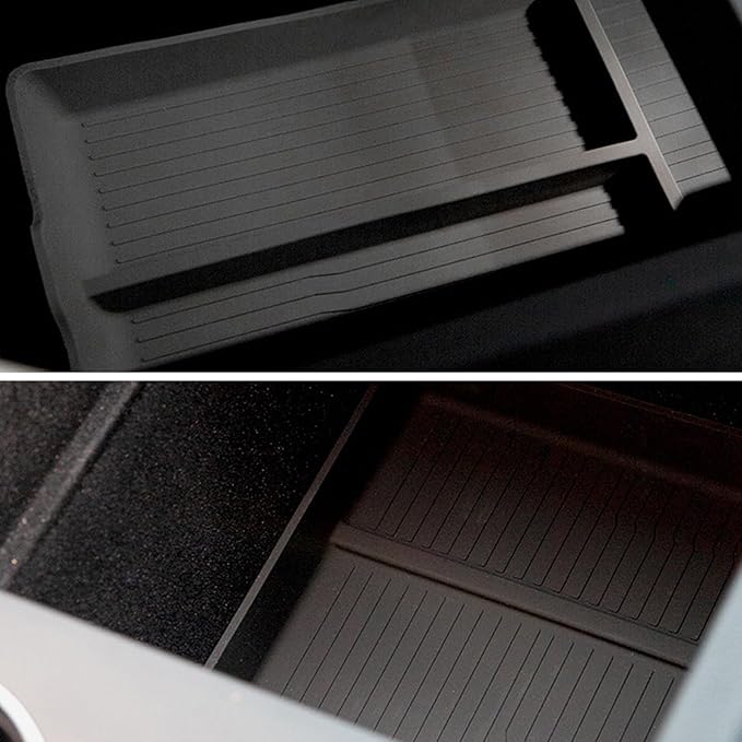 3PCS Center Console Organizer Lower Storage Box for Tesla Model 3 Highland 2024 2025, Silicone Console Organizer Tray New Tesla Interior Accessories