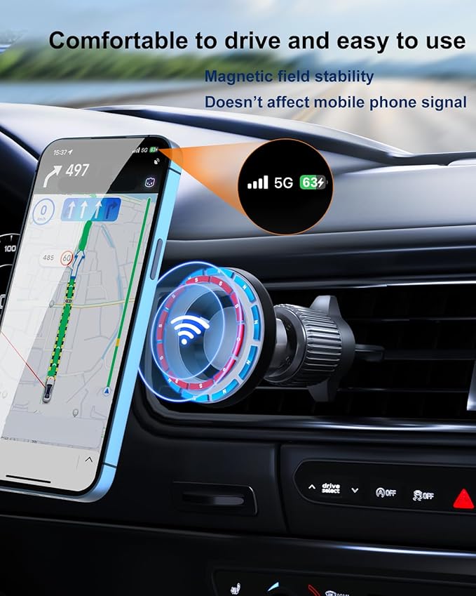 Toyota Tundra Phone Mount Magnetic Tundra Phone Holder for Toyota Tundra Accessories Phone Holder 2014-2021 Compatible for All Cell Phones