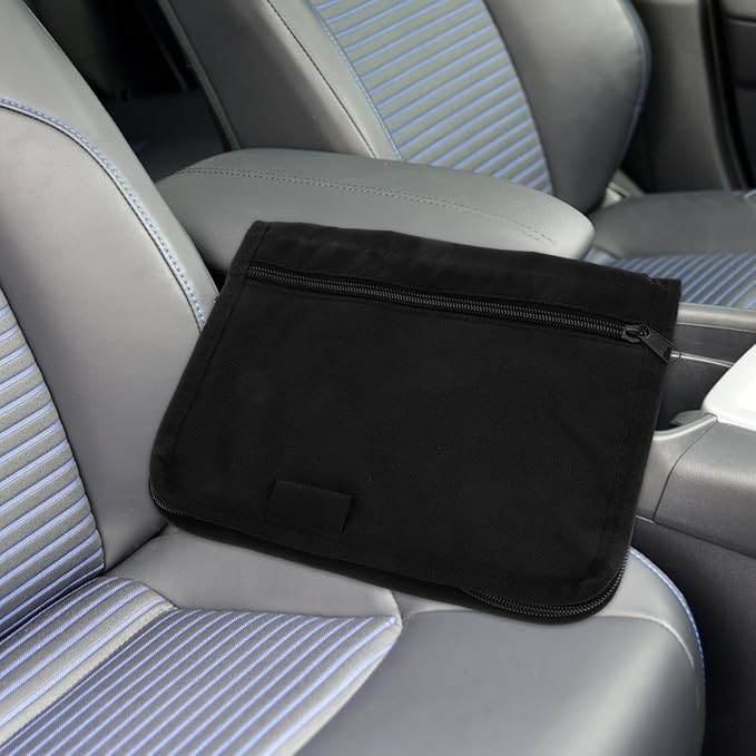 GLEAVI Glove Box Storage Bag：Car Organizer Registration And Insurance Holder Vehicle Registration Holder Car Owners Manual Case Registration Insurance Holder Car Manual Holder