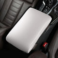 Car Armrest Cover Pad for BMW 3 Series 340i 330d 330i 320i 2000-2025 Premium Leather Center Console Armrest Cushion Pad Anti-Scratch Waterproof Auto Interior Accessories White Style