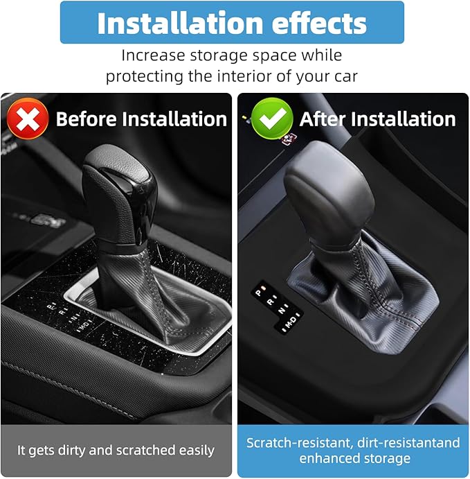 Center Console Silicone Gear Shift Panel Cover for Subaru Forester 2025 Accessories Pocket Organizer Storage Interior Accessories