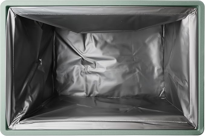 Foldable Car Trunk Organizer, Green, Rectangular, 16.6 x 11.3 x 11.3 inches, Plastic, Free-standing, Convenient Style, 1 Count, Unisex, CADDY, Automotive Trunk Organizers