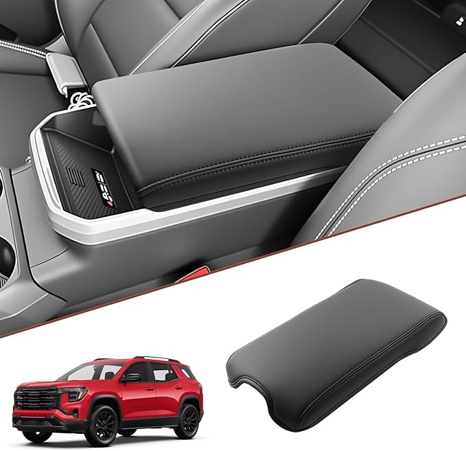 SKTU for 2025 2026 GMC Terrain Center Console Cover for 2025 2026 GMC Terrain (Elevation/AT4/Denali) Armrest Cover GMC Terrain 2025 2026 Accessories 2025 2026 Terrain Soft Console Cushion-Durable