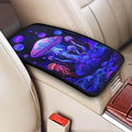Center Console Cover Mushrooms Style Car Truck Interior Accessories Cute Boho Console Cover Purple Pink Armrest Cushion Pad Universal Fit for Most Vehicle, SUV, Truck