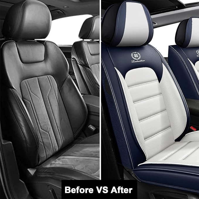 AREKA 2 Seat Covers for Subaru Crosstrek 2016-2026 Breathable Cars Seat Covers,Anti-Slip Waterproof Car Seat Protectors with Airbag,Automotive Vehicle Cushion with Storage Pockets (Standard,Blue)