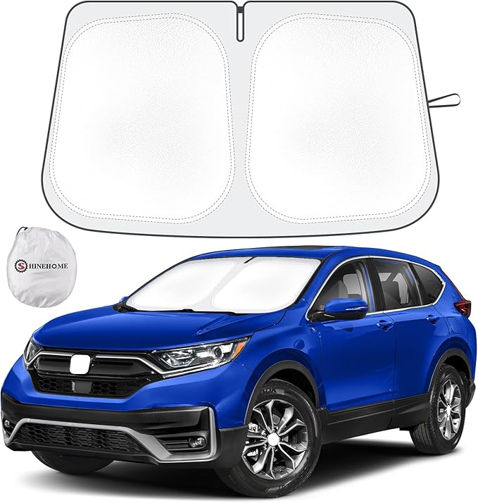 Car Windshield Sun Shade Compatible with Honda CR-V 2017 2018 2019 2020 2021 2022 CRV Accessories Foldable Sunshade Custom Windshield Sun Visor