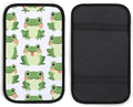 Anti-Slip Center Console Cover for Car, Cute Frog Universal Car Armrest Cover Pad Protector Automotive Interior Accessories for Most Vehicle