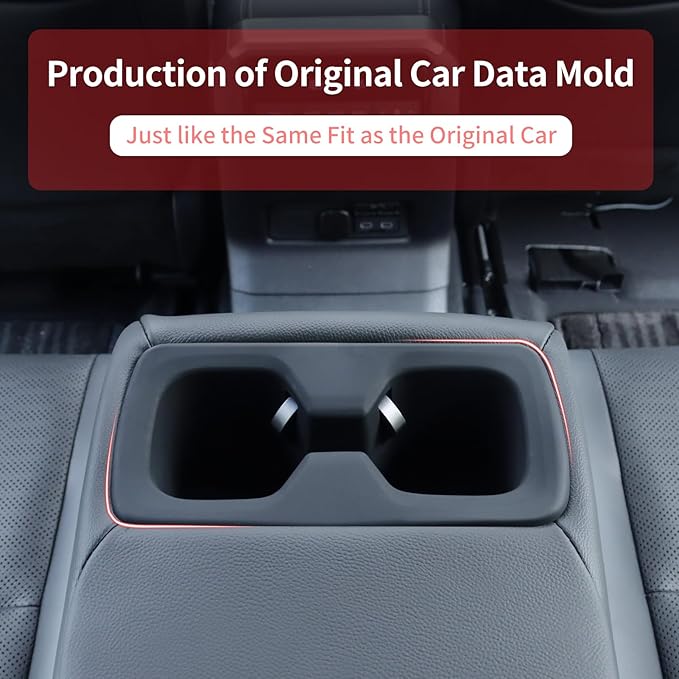 Car Interior Silica Gel Pad Decoration Suitable for 2024 2025 2026 Toyota Land Cruiser 250 1958 Prado Lc250 J250 Second Drain Cup Protective Pad Modification Accessories (Second Drain Coaster)