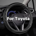 GIANT PANDA Steering Wheel Cover for Toyota, Auto Car Steering Wheel Cover for Toyota Highlander Rav4 Corolla Camry,Standard Size- Black