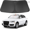Windshield Sun Shade Custom Fit for 2013 2014 2015 2016 2017 2018 Audi Q3 Accessories Foldable Sunshade Sun Blocker Protect Car from Sun Rays & Heat Damage Keep Car Cooler