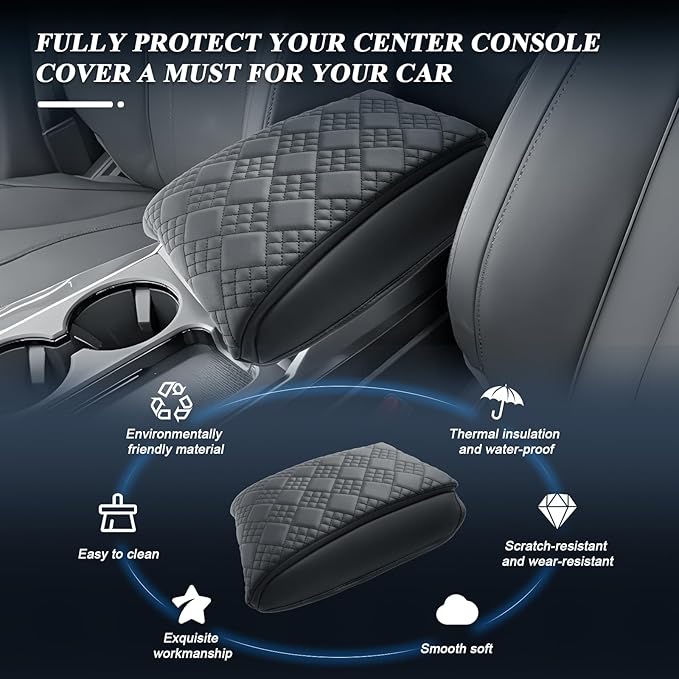 BIBIBO for 2025 2026 Acura RDX Center Console Armrest Cover 2025 2026 Acura RDX Arm Rest Cover 2025 2026 Acura RDX Accessories 2026 RDX Armrest